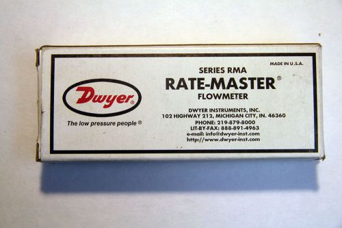 Dwyer RMA-43 Flowmeter 2-24GPH New 1/8&#034; NPT Free Shipping