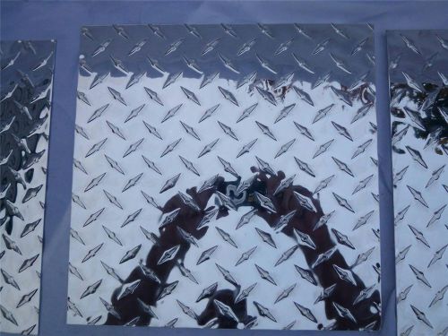 Qty of 12 12&#034; x 12&#034; x 1/16&#034; diamond plate aluminum sheets, great for projects for sale