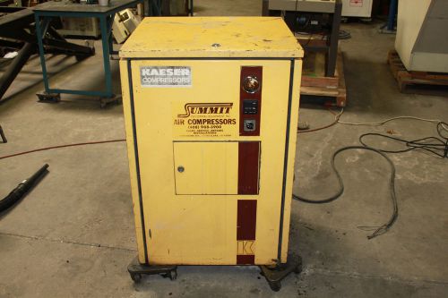 KAESER 7.5HP AIR COMPRESSOR IN SOUND PROOF CABINET 35CFM