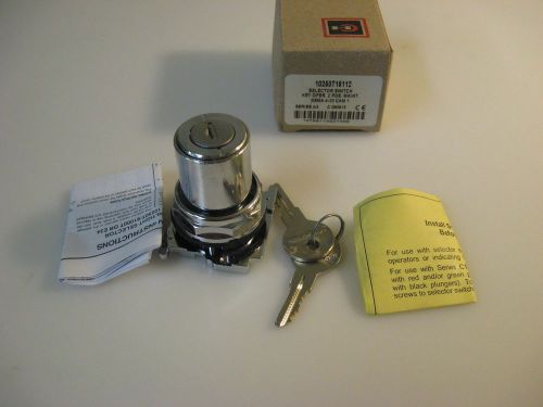 Cutler-hammer nema 4-13 cam1 2 position selector switch,10260t16112h601 , new for sale