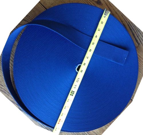 100 yards  2&#034;  Light Navy Blue Heavy  Polypropylene Webbing