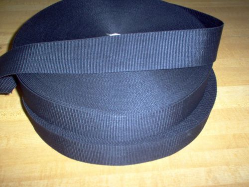 100 yards  2&#034;  Black Heavy  Polypropylene Webbing