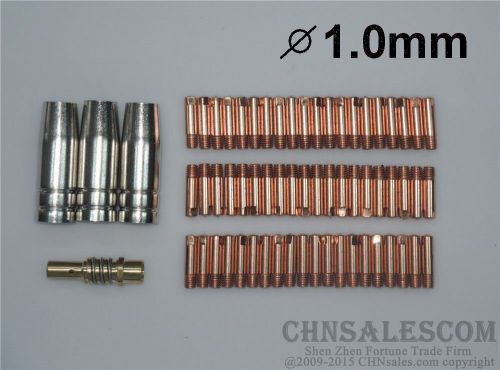 64 PCS MB-15AK Contact Tip 140.0253 Gas Nozzle 145.0075 TIP Holder 002.0078