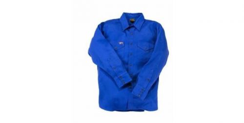 Lapco 7oz xl long flame resistant style ir07 welding shirt royal blue *new for sale