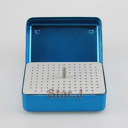 NEW 120 Holes Dental Bur Holder Block Sterilizer Case Autoclave Disinfection Box