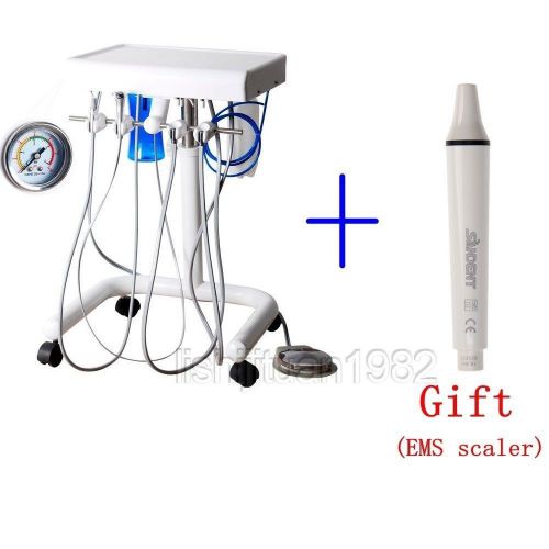 Dental treatment portable delivery unit mobile cart dentist + scaler handpiece for sale