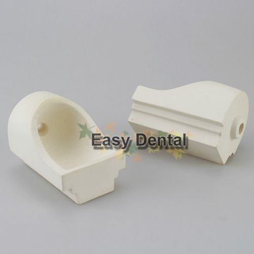 2pcs Dental Lab Quartz Zirconia Centrifugal Casting Crucible Hooded Large