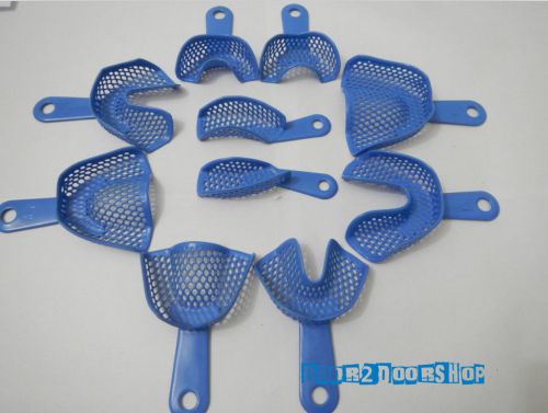 10pcs/Set Plastic-Steel Dental Impression Trays