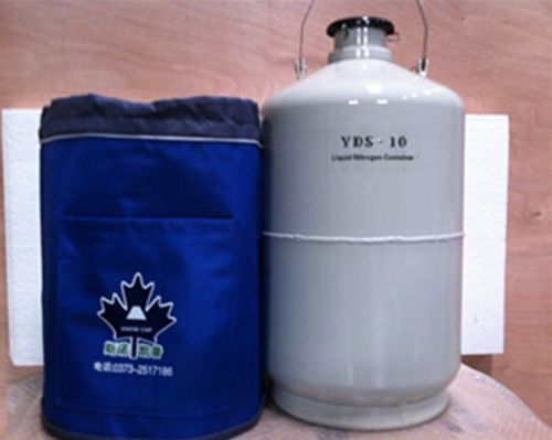 10 L Liquid Nitrogen Tank Cryogenic LN2 Container Dewar with Straps Ship via DHL