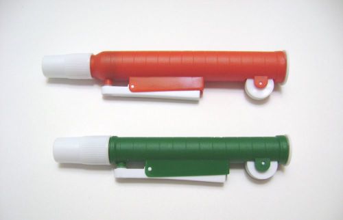 Pipette pump set  25 ml 10 ml  red green 25ml 10ml lab new for sale