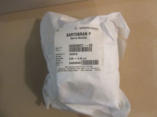 Sartorius sartobran® p midicaps® 5235306d7--ss--a: expires 10/2016 for sale