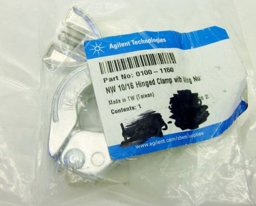 Agilent 0100-1150 nw 10/16 hinged clamp with wing nut new surplus for sale