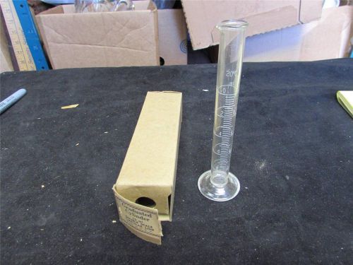 Lab new old stock laboratory 10ml 20 degrees c graduated cylinder glass in box for sale