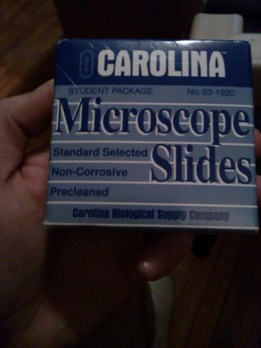 Carolina microscope slides student package no 63-1920 NEW