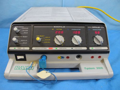 Bard System 3000 Electrosurgical Unit ESU - 90 Day Warranty - 13-2040