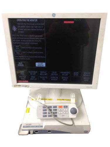 GE Solar 8000i w/ Monitor ICU / CUU Dual Video System Manufactured in 2010