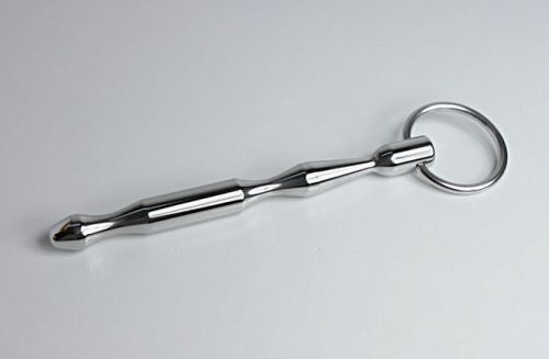 NEW Stainless Steel Ridged Groove Urethral Dilatator Wand Plug Urethral Sound