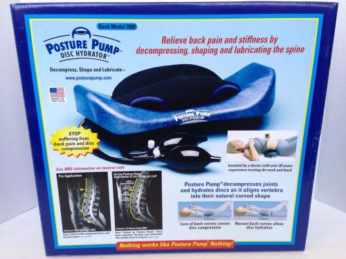 Posture Pump 2000 Lumbar Traction Elliptical Back Rocker Hydrator Excerciser