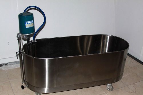 WHITEHALL 90 GAL HYDROTHERAPY REHABILITATION STAINLESS STEEL TUB LOW BOY JO-312