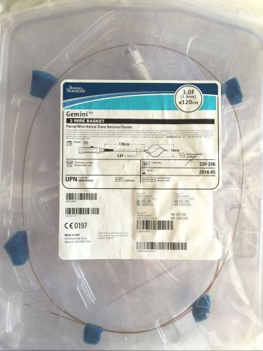 Boston Scientific 330-206 Gemini Helical Stone Retrieval Basket 3.0F x 120cm