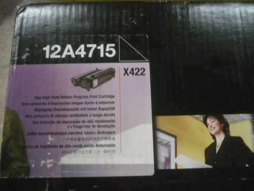 New OEM Genuine Lexmark 12A4715 Black Toner Cartridge