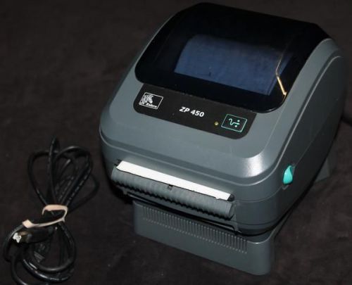Zebra zp450 thermal barcode printer ups zp 450 free shipping! for sale
