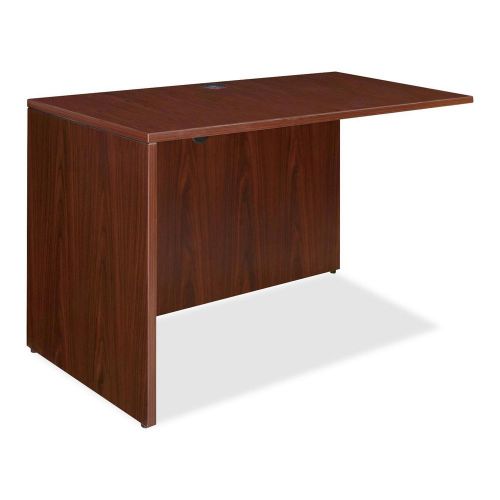 Lorell LLR69388 Essentials Series Mahogany Laminate Desking