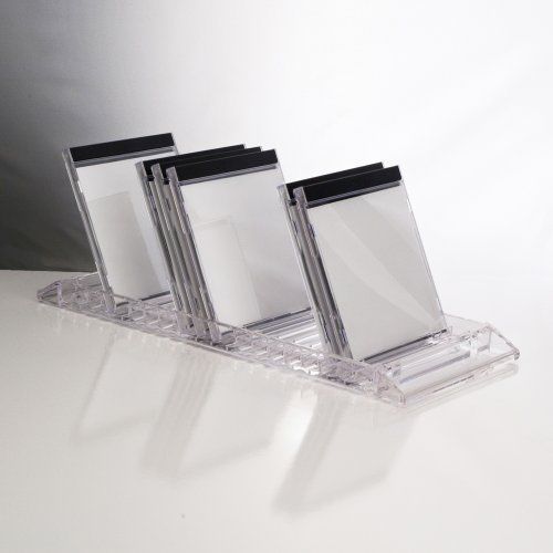 Us acrylic® clear cd flip tray - holds 20 standard cd jewel cases new for sale