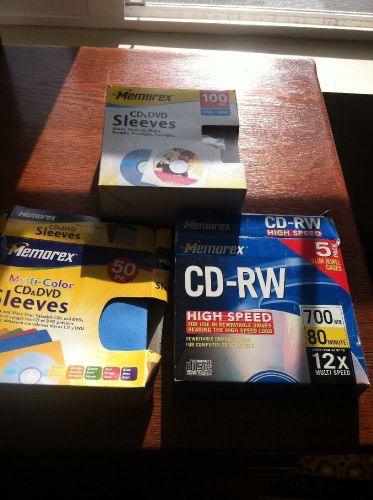 Memorex Cd Rw Sleeves