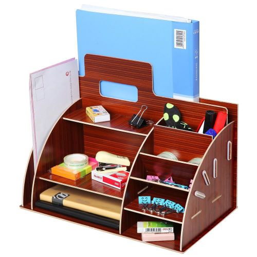 Home office desktop storage organizer caddy w/ document folder holder mail slot for sale