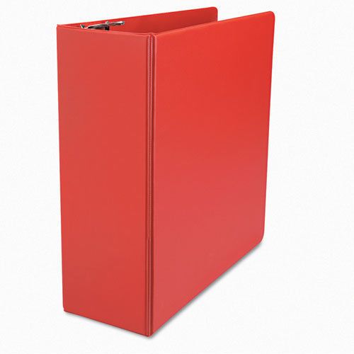 D-Ring Binder, 4&#034; Capacity, 8-1/2 x 11, Red