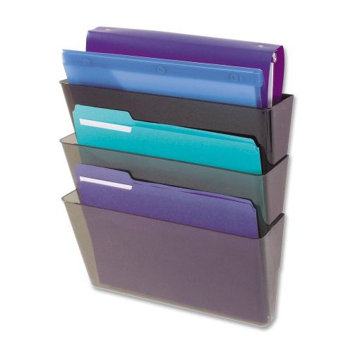 Deflect-o Wall File With Mounting Hardware - Plastic - Smoke (DEF83602)