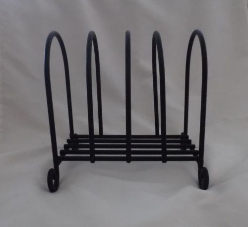 NICE STURDYDESIGN HEAVY BLACK METAL DESK FILE RACK