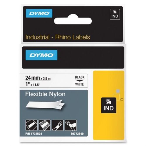 DYMO 1734524 LABEL, RHINOPRO WHITE FLEX 1&#034;