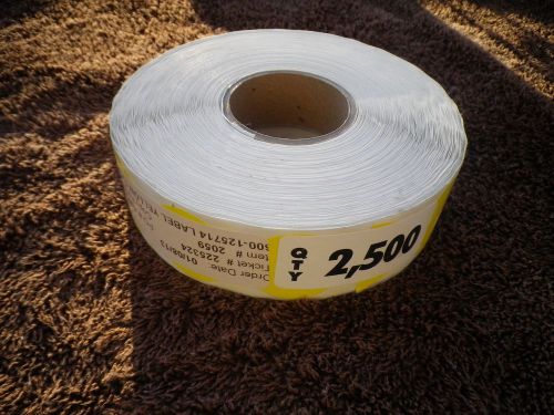 1.25&#039;&#039; round yellow color coding labels-2500 dot stickers for sale