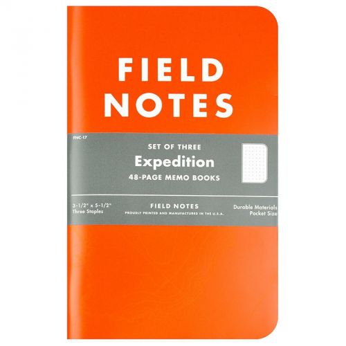 Field Notes Expedition Edition 3-Pack, Made in USA