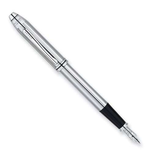 Townsend lustrous chrome fountain pen for sale