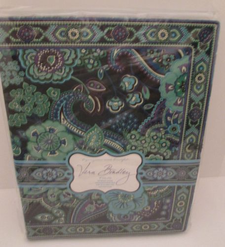 Vera Bradley Rare BLUE RHAPSODY E Large Folio Accordian File, NEW