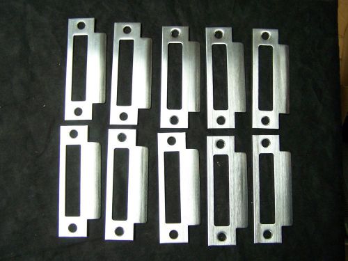 10 brass &amp; covered with stainless steel mortise lock strike plates door hardware for sale