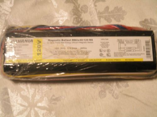 Sylvania 120V Magnetic Ballast MB2x40/120 RS