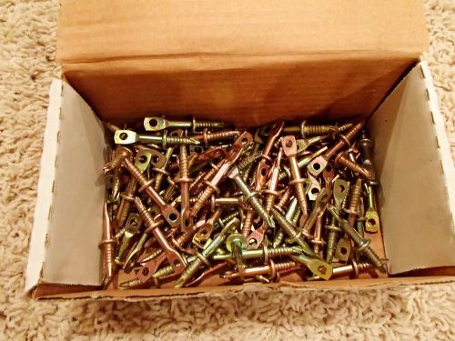 Lot of 100 1/4&#034; x 2&#034; Self Drilling Acoustical Ceiling Eye Lag Screws (100)