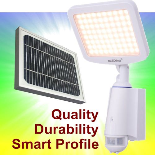 Pure digital solar powered (ddc-smart) 80 led motion flood spot lights for sale