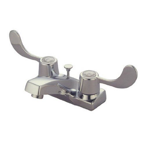 Kingston Brass KB191B Vista Twin Blade Handle 4-Inch Centerset Lavatory Faucet