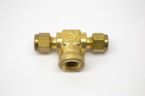 SWAGELOK B-400-3-4TTF BRASS FEMALE BRANCH TEE 1/4IN TUBE FITTING B478468