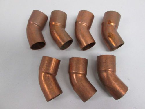 LOT 7 NEW COPPER ELBOW 45DEG SEAMLESS 1IN D315602