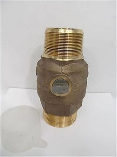 CYG, 2&#034; AWWA IP x MIP, Brass Corporation Stop Ball Valve