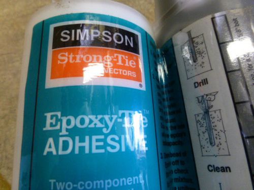 LOT OF SIX 2 PART SIMPSON EPOXY-TIE ANCHORING ADHESIVE ET56 56 FL OZ NO RESERVE