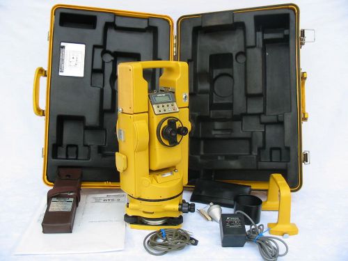 TOPCON GTS-2B 6&#034; SEMI TOTAL STATION FOR SURVEYING &amp; CONSTRUCTION 1 MO. WARRANTY