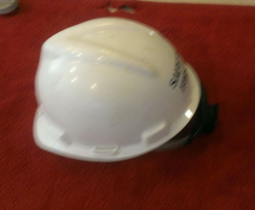 White Hardhat USED MEDIUM ADJUSTABLE