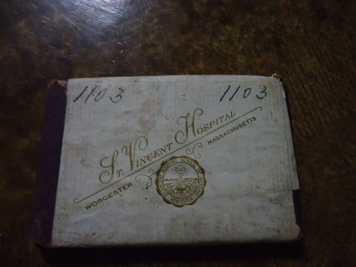 Vintage St Vincent Hospital Worcester, Mass Printing Press Plate